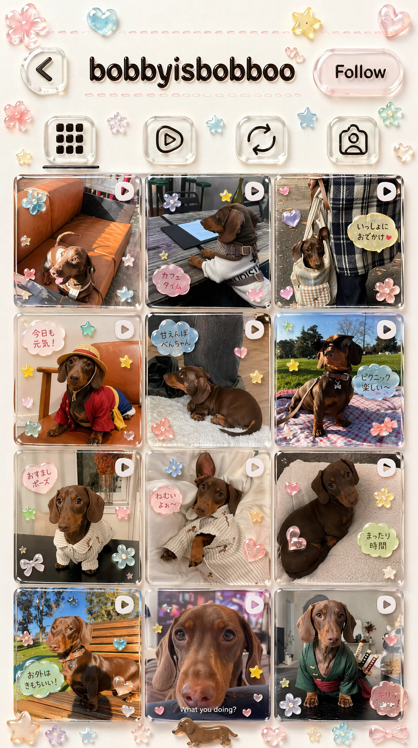 GPT JP-Kawaii Instagram UI